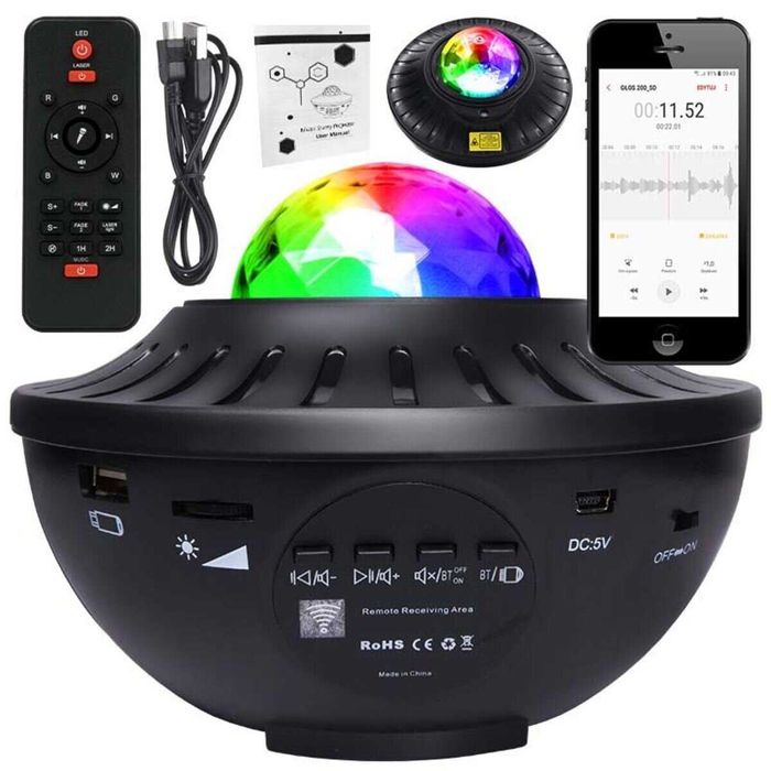 Projektor gwiazd LED +Głośnik