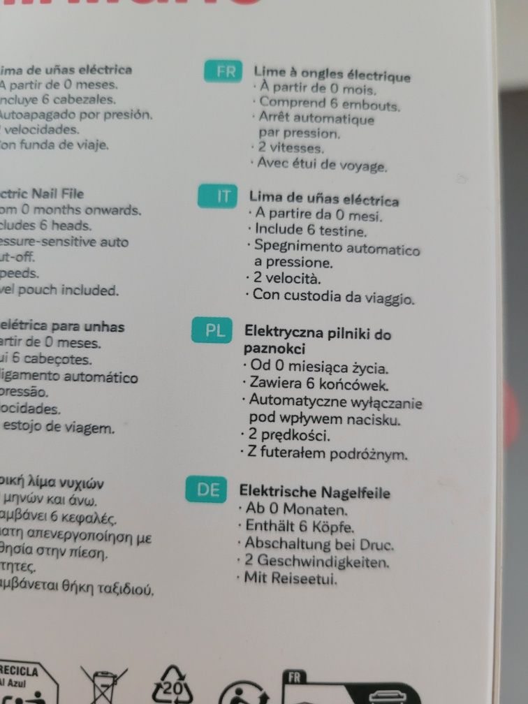 Elektryczny pilnik do paznokci