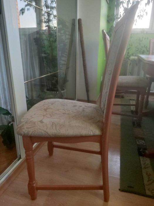 Стіл обідній розкладний + 6 стільців