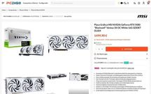 RTX 5080 16GB msi ventus 3X oc white