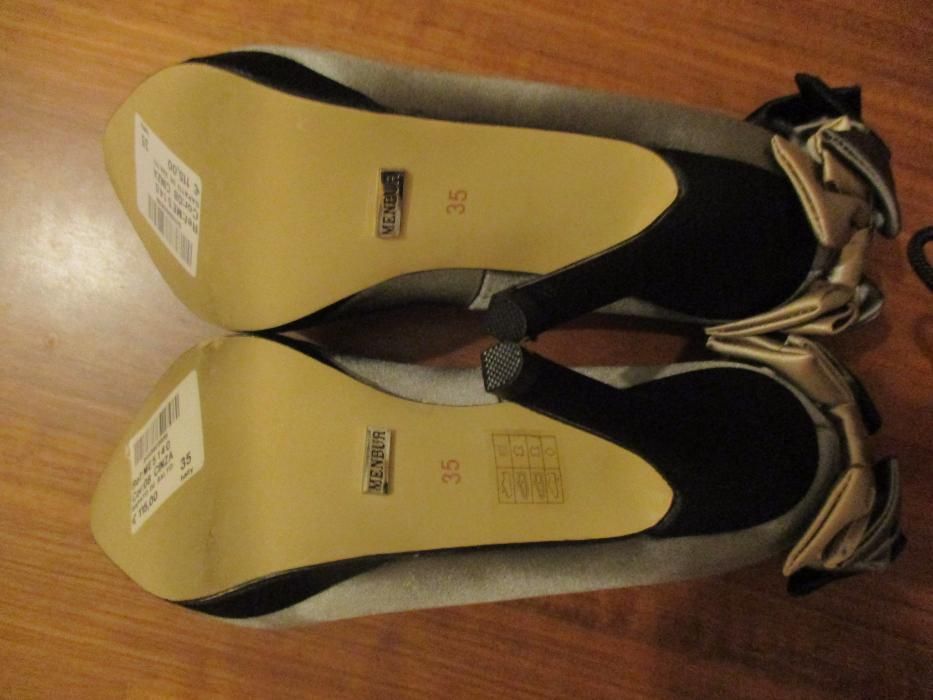 sapatos cinza menbur novos
