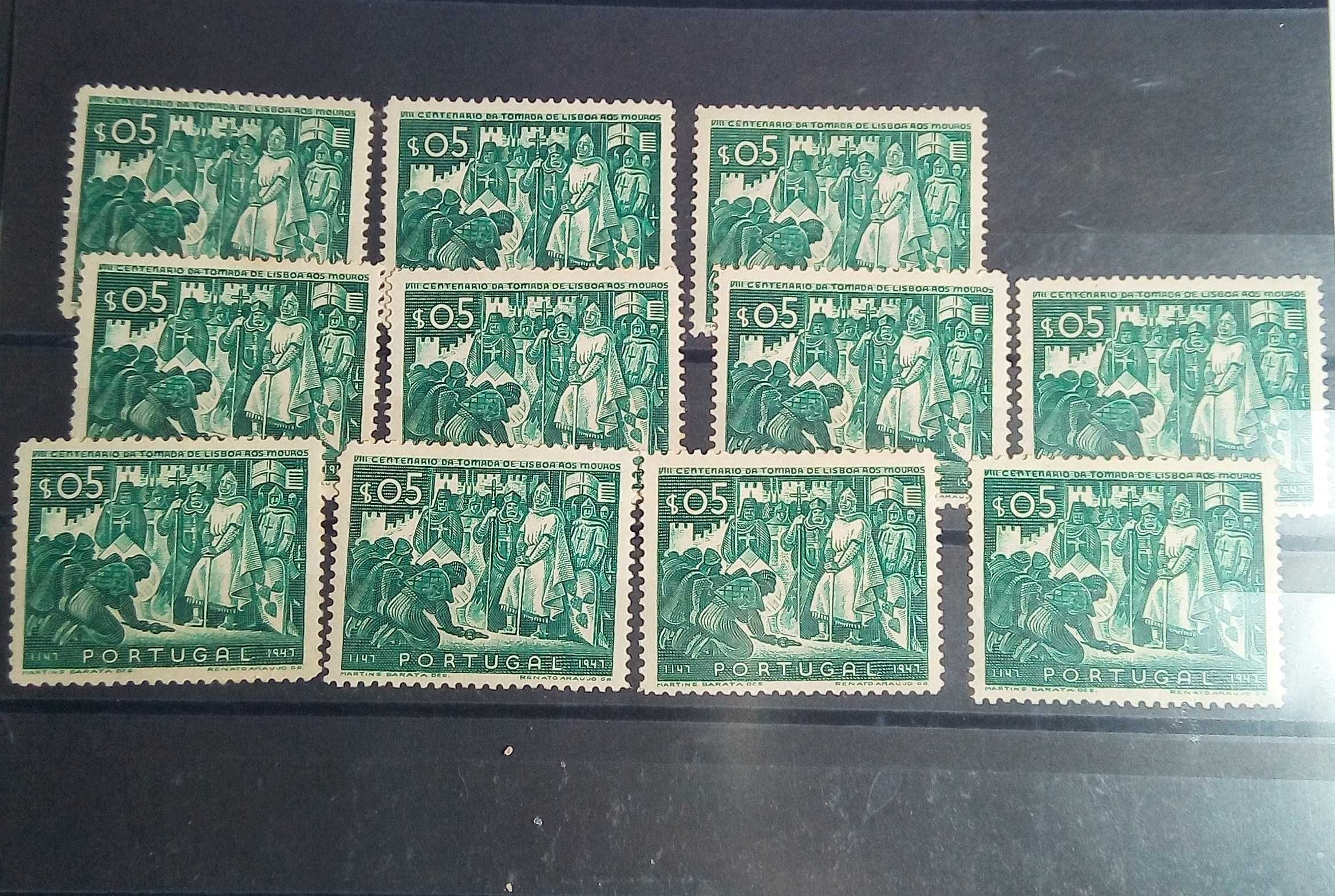Selos Portugal - vários lotes dos anos 1947 até 1976