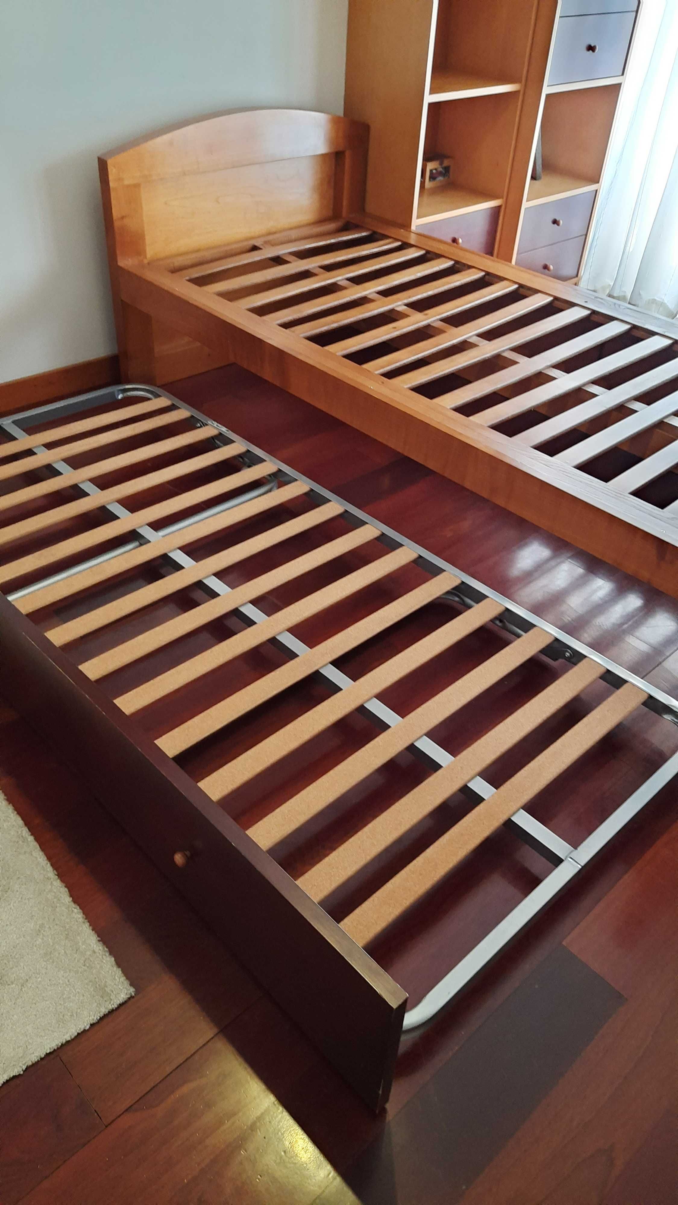 Cama de solteiro com gavetão cama elevatório