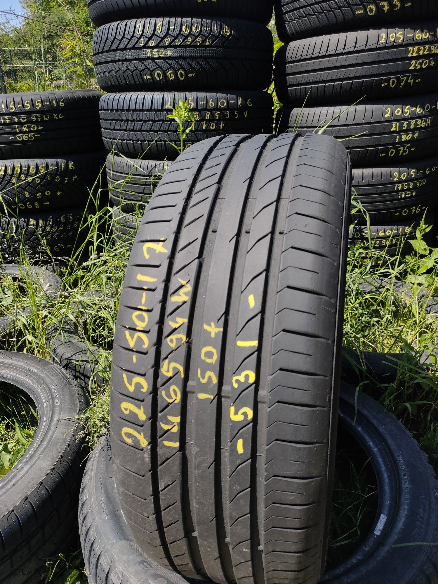 531 1x225/50R17 94W Continental SportContact 5 2014r 6.5mm FAKTURA ADI