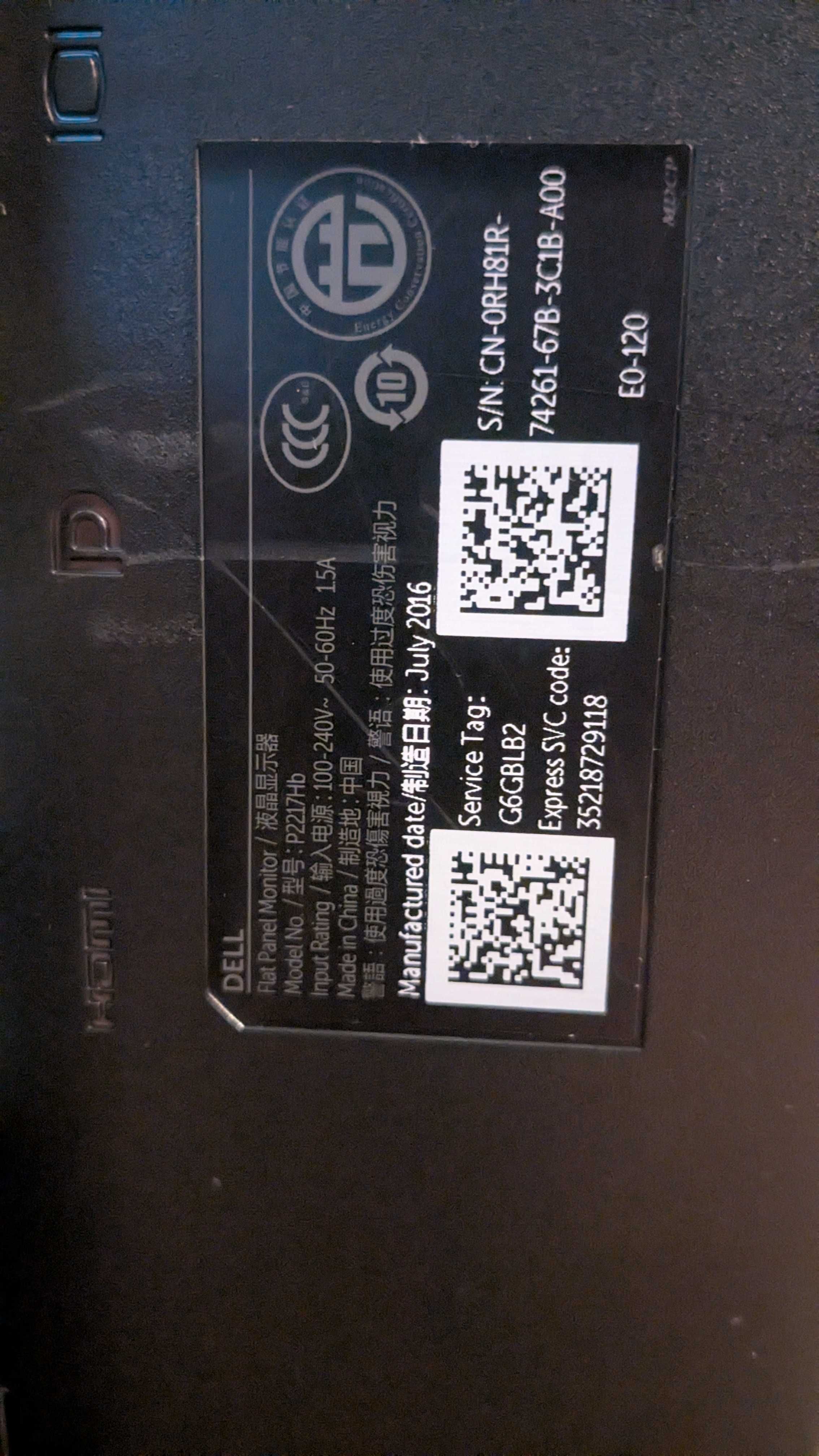 Monitor Dell P2217H Full HD IPS | Obrót Pivot | HDMI / DP / USB Hub