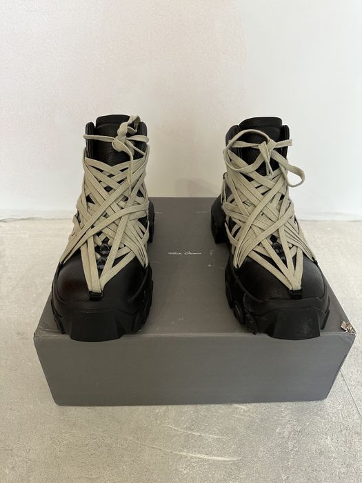 Буты кеды Rick Owens Tractor bozo hiker boots 41,42
