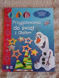 Przygotowania do świąt z Olafem Kraina lodu książka  Disney