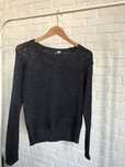 Czarny metalizowany sweter H&M