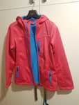 Bluza kurtka softshell 146/152 dziewczęca różowa