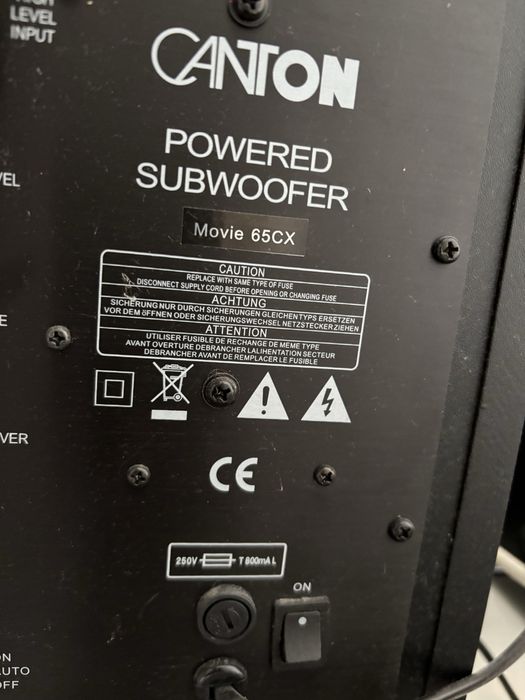 Zestaw 5.1 Canton Movie 65CX - mało używany