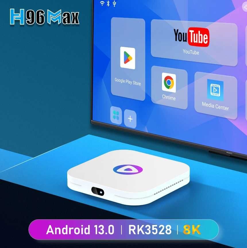 [Android 13] H96MAX M1 4/64ГБ Смарт приставка Smart TV Box (НАСТРОЙКА)