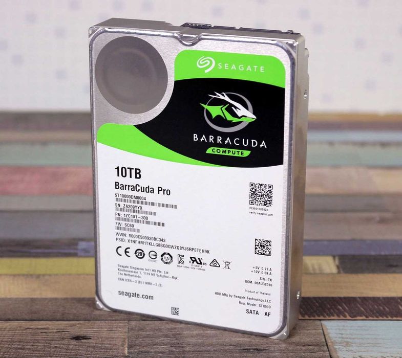 Жесткий диск Seagate BarraCuda Pro HDD 10TB 7200rpm запечатан на гар.