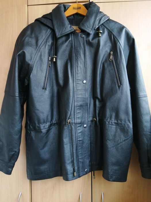 Кожаная куртка Milan leather, парка в Новом состоянии М-XL!