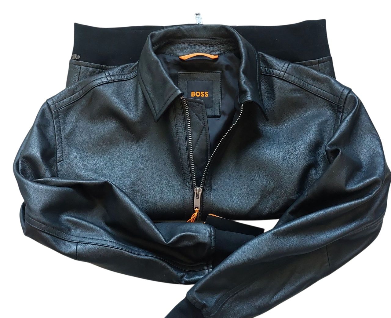 Hugo Boss nowa kurtka skórzana męska r. 48/M wieksza