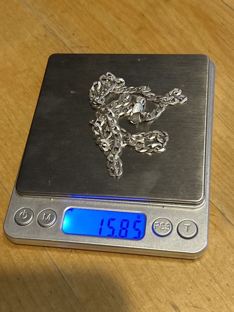 Stary piękny łańcuszek srebro 925 15.8g ż