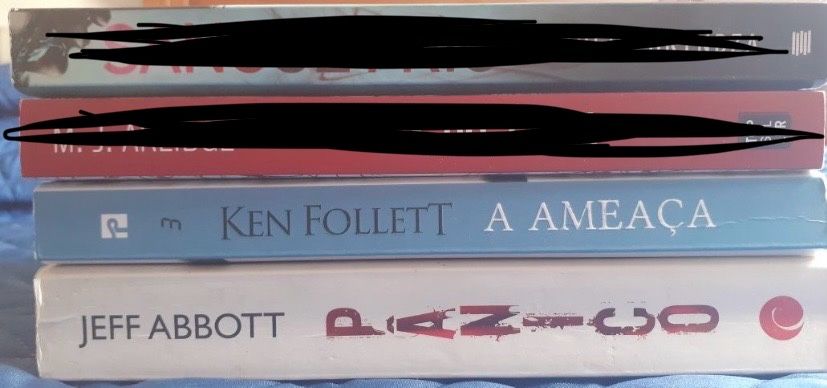 Livros 5€ cada, policiais e thrillers