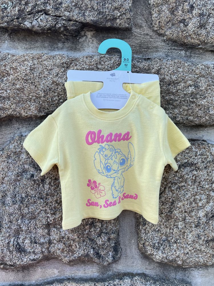 Conjunto de verão para bebé, do Stitch