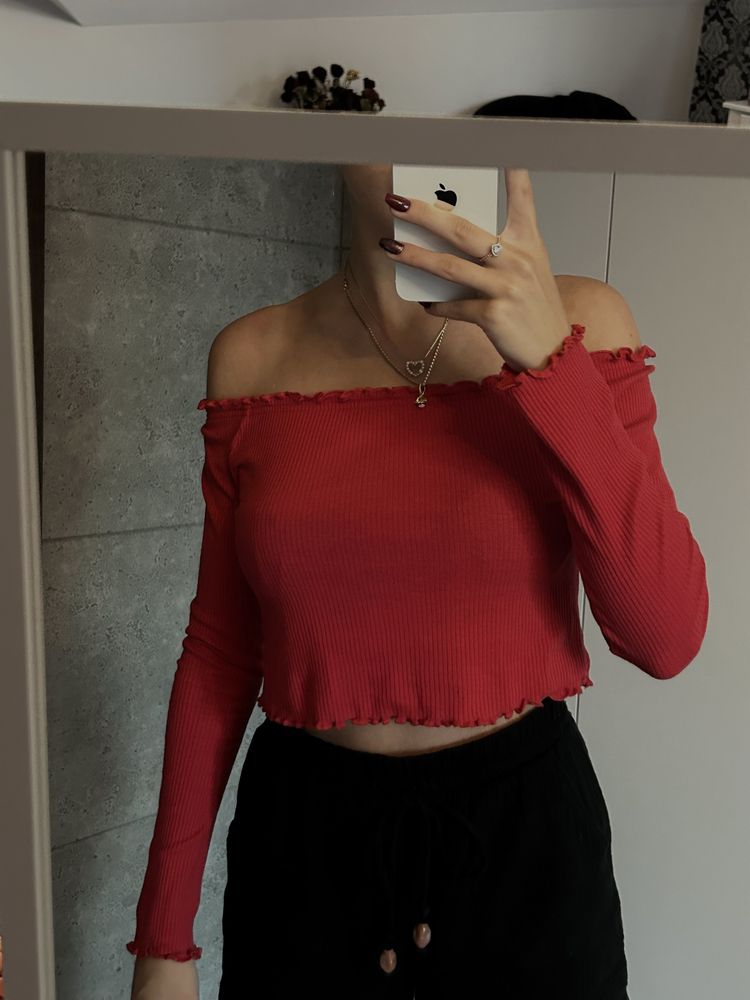 bluzka bez ramiaczek