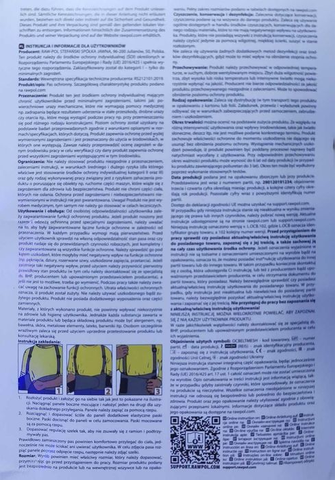 NOWY  Pas ochronny antyurazowy OCBELTMESH - XL