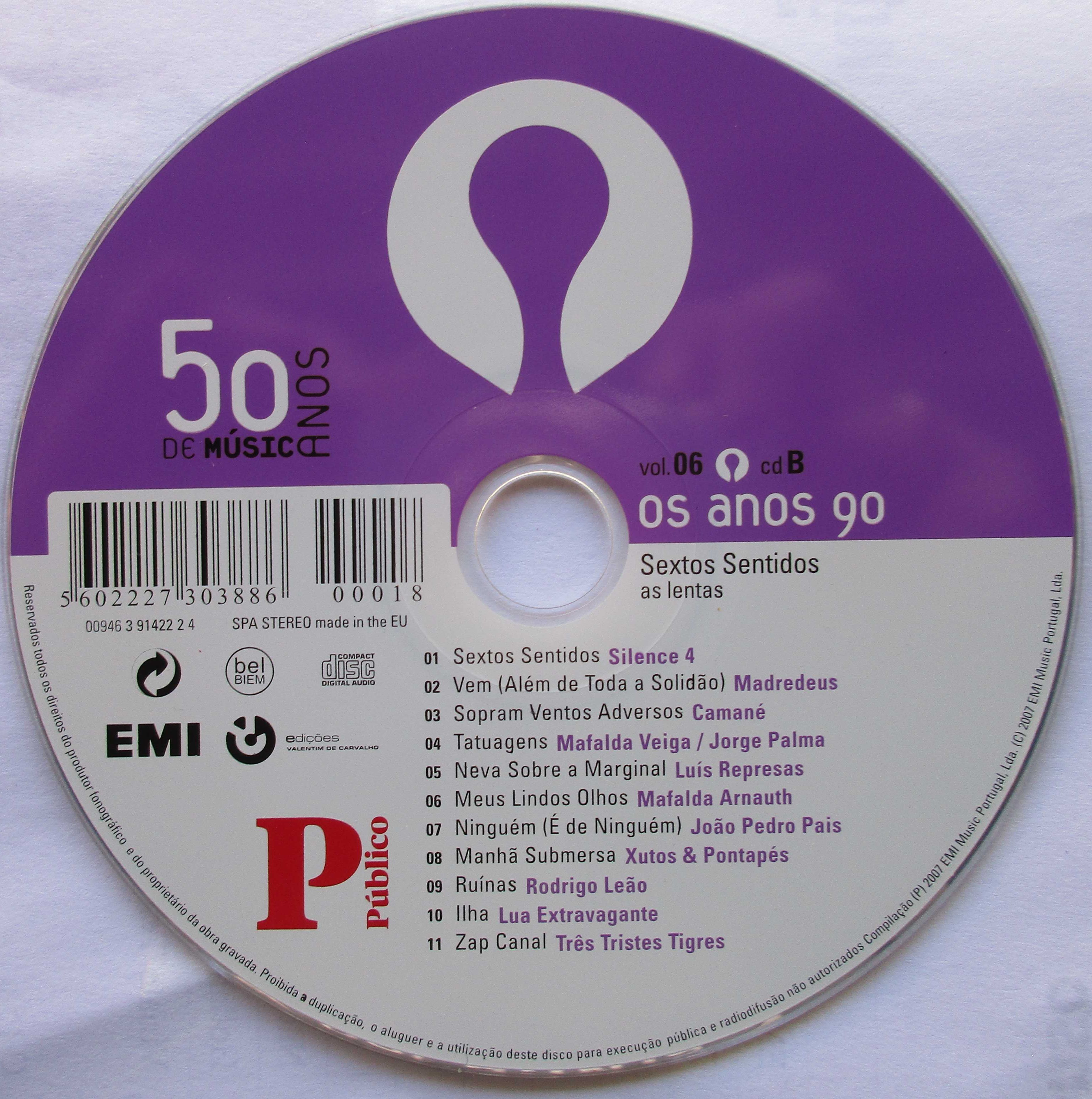 Os Anos 90 - - - - - [50 Anos de Música Portuguesa] - - - - - 3 X CD