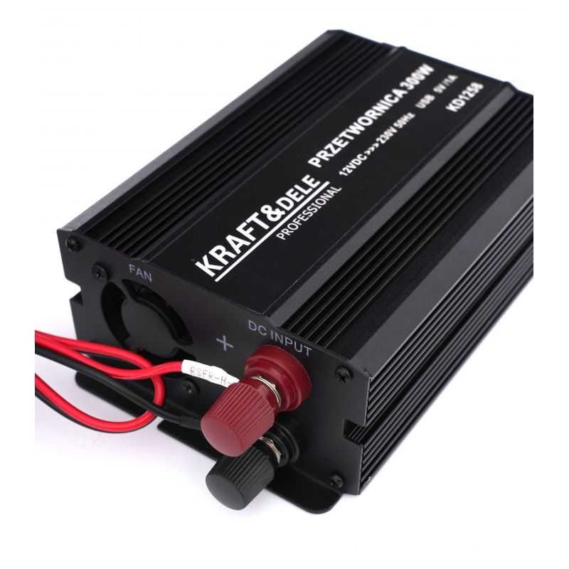 KRAFT&DELE Przetwornica Prądu Samochodowa CZYSTY SINUS 12v 230v KD1258