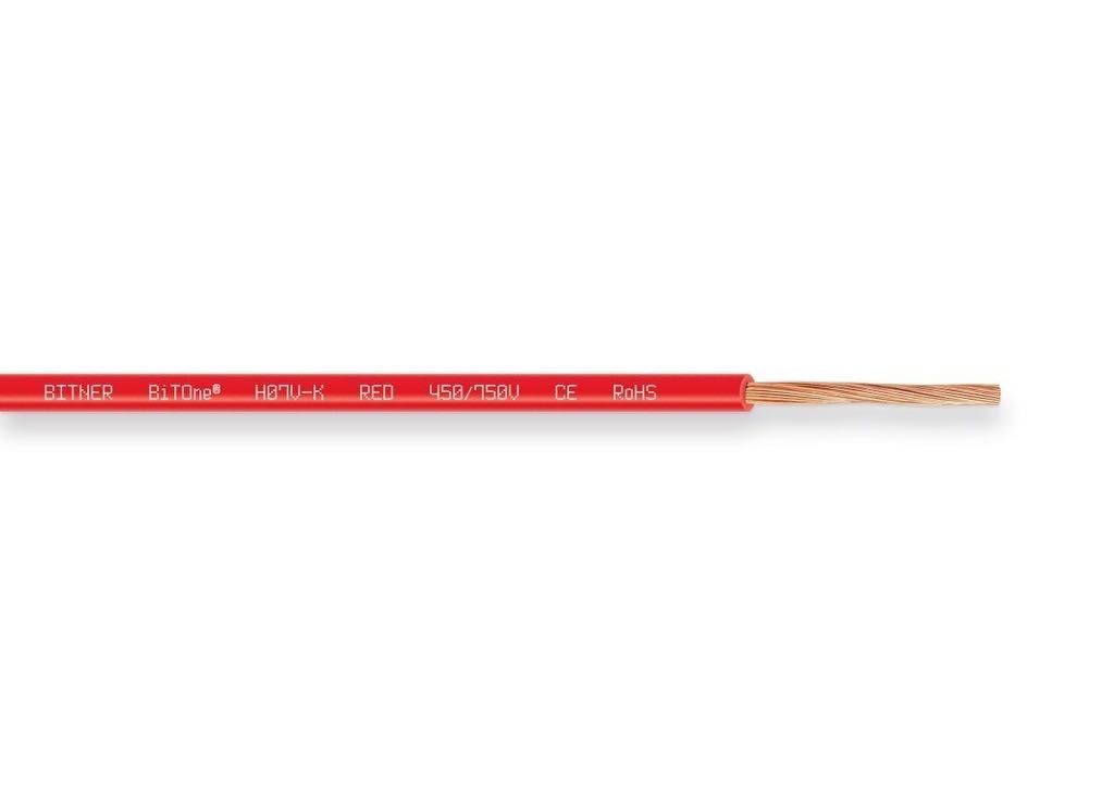 Przewód linka LGY 1x1,5mm2 czerwona BITNER 92 m