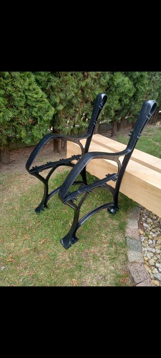 Noga do ławki ogrodowej - aluminiowa