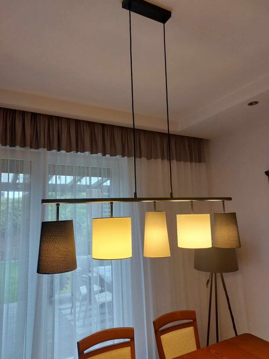 Lampa nowoczesna 5 kloszy