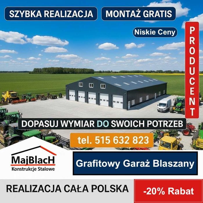 Kolory RAL WIATA Ocynkowana /GARAŻ BLASZANY/Zadaszenie  - Maj-Blach