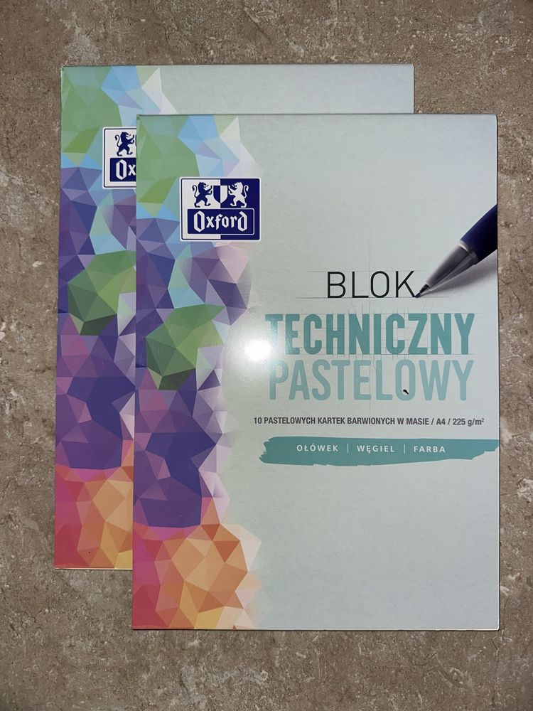 Blok techniczny OXFORD A4 10 kartek pastelowy