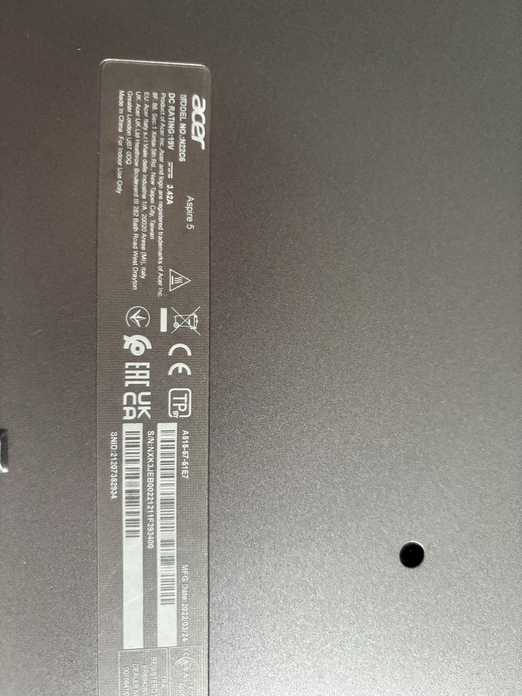 Computador Portátil Acer Aspire 5 15 A515 i5-1235U RAM 8 GB 512 SSD