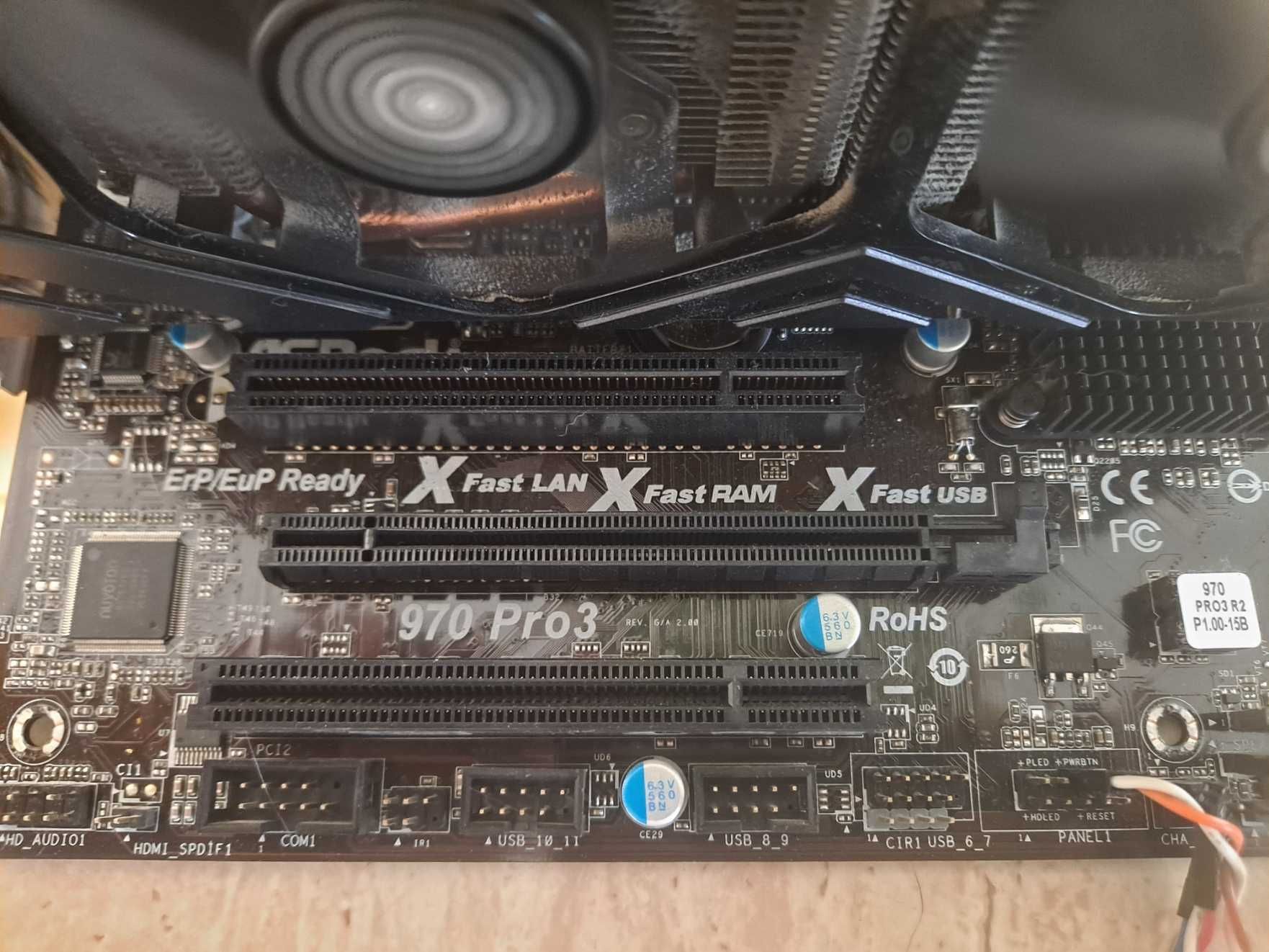 Asrock 970 Pro 3 z procesorem Amd Phenom II x4 965
