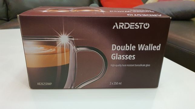 Чашки двухстенные ARDESTO 250 мл