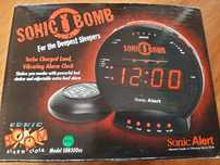 Budzik zegarek z padem wibracyjnym Sonic Bomb dla niesłyszących