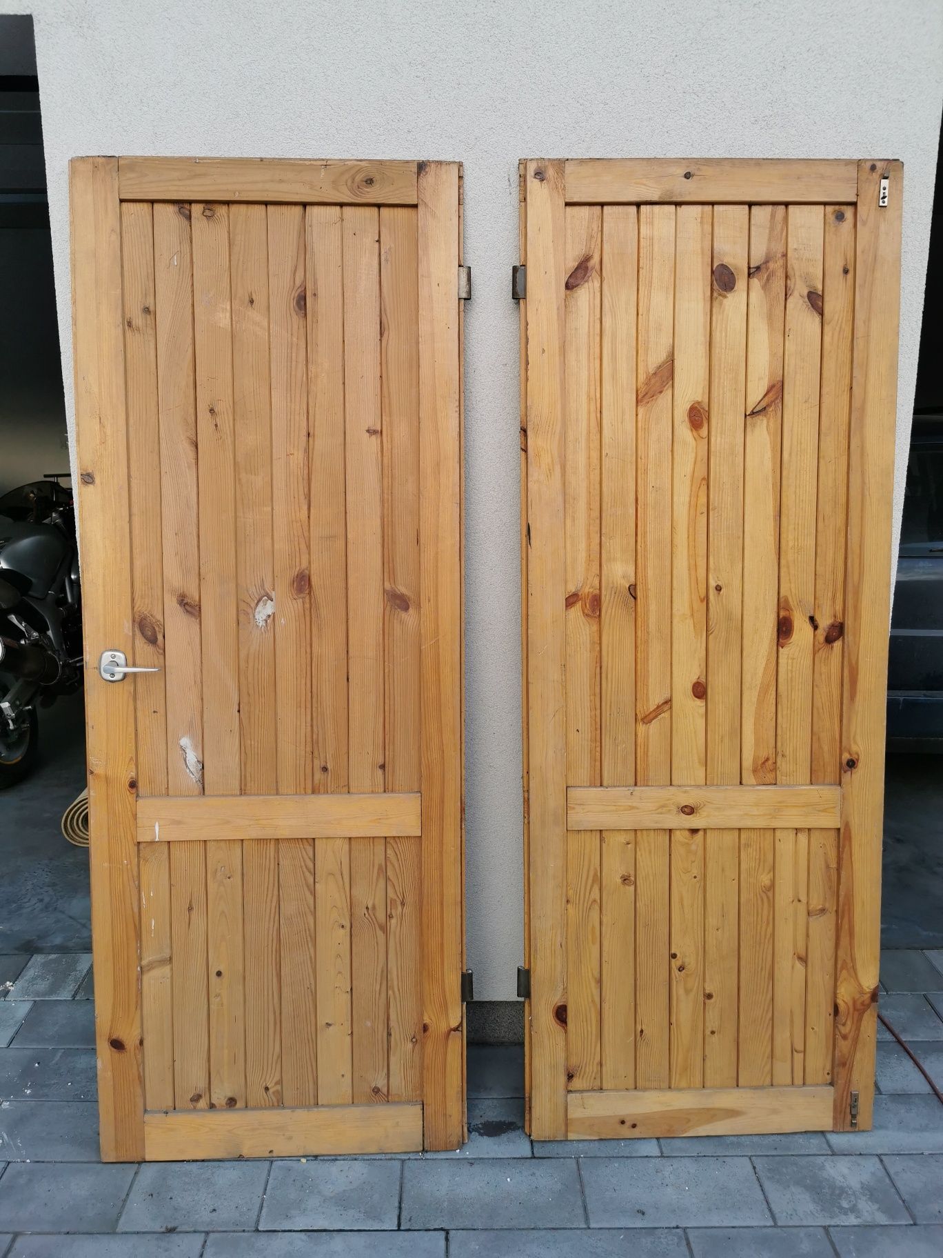 Drzwi drewniane dwuskrzydłowe wewnętrzne