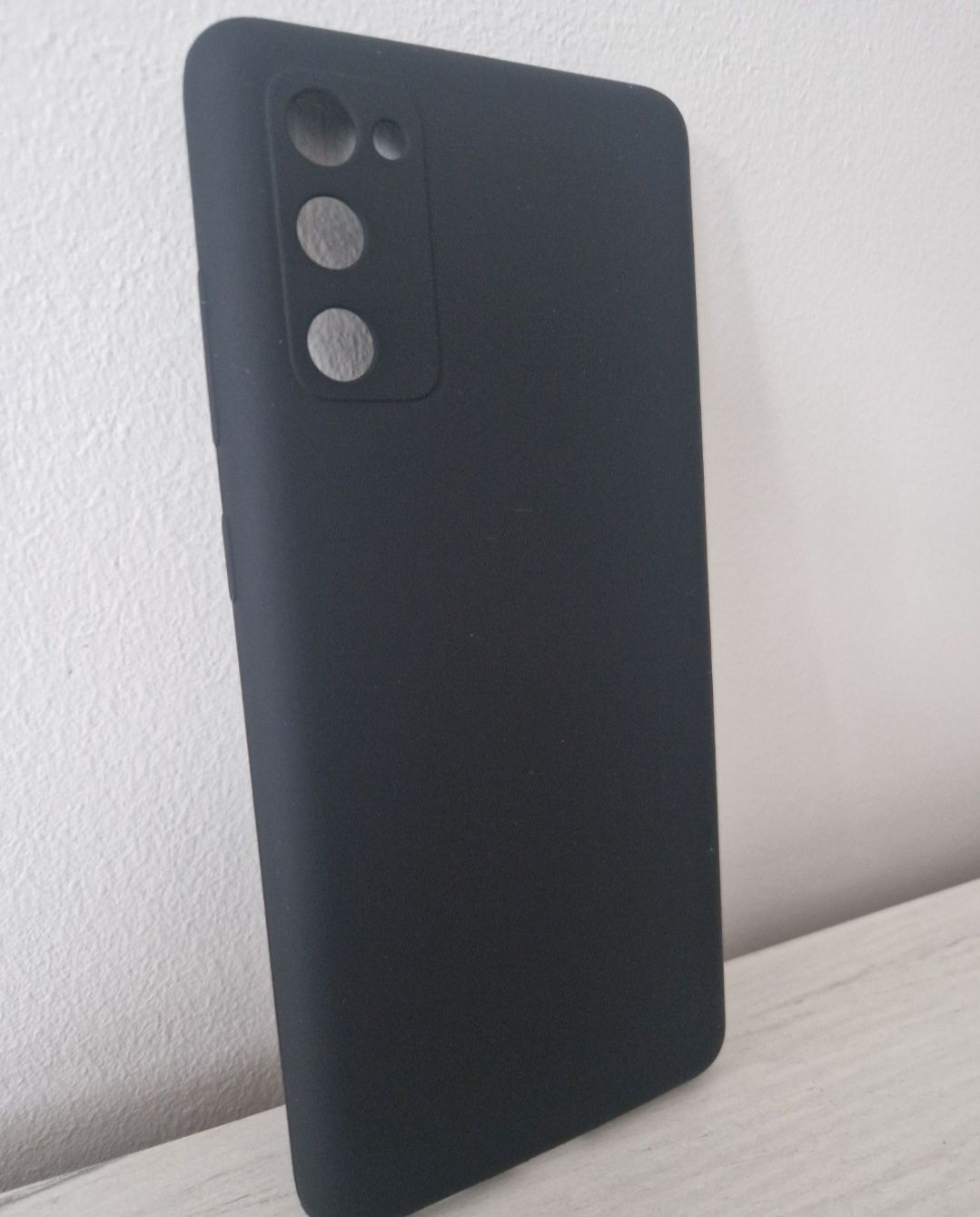 Silicone Lite Case do Samsung Galaxy S20 FE/Lite czarny + szkło 9h