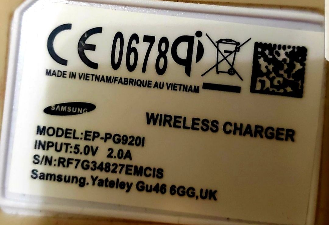 Oryginalna Ładowarka Indukcyjna Samsung ze standardem Qi do urządzeń w