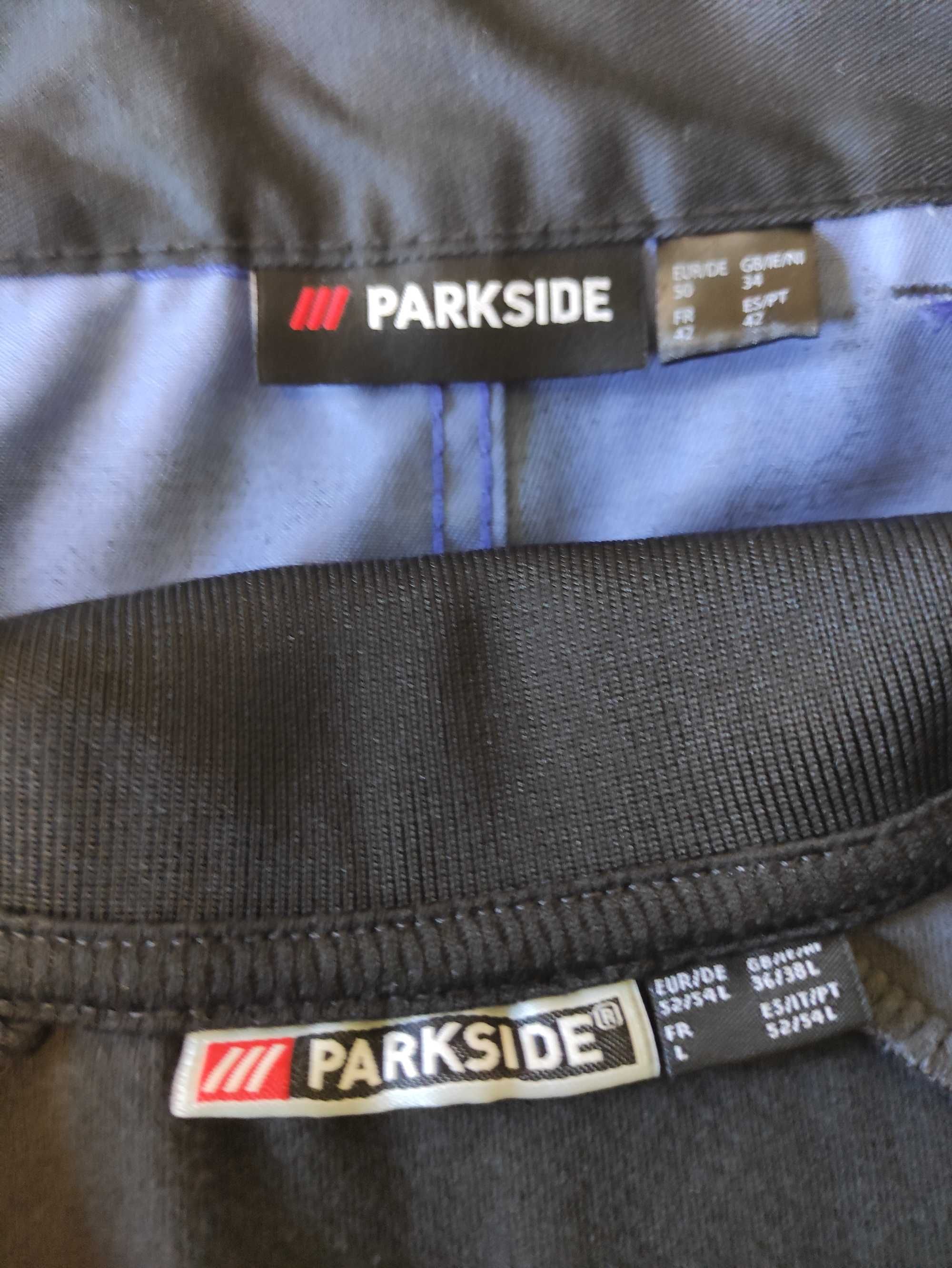 Męskie krótkie spodenki robocze Parkside r. 50 + koszulka nowe