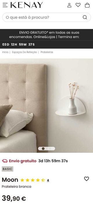 Prateleiras / Mesas de cabeceira Kenay Home novas