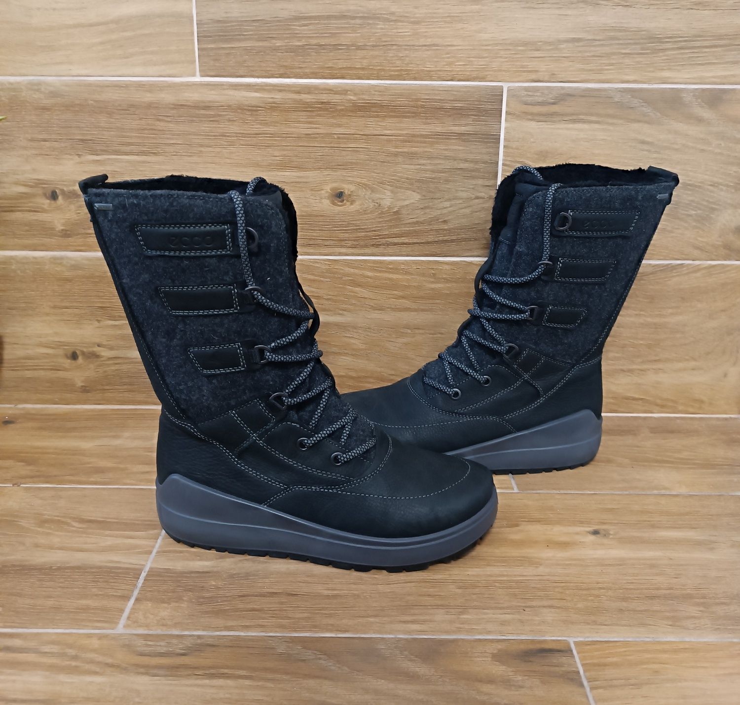 Nowe Buty Ecco Noyce Gore-Tex Skórzane Wodoodporne Zimowe r.39