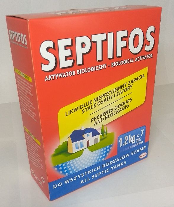 Биопрепарат для септиков Септифос Septifos 1.2kg. (опт/розница)ОФИЦИАЛ