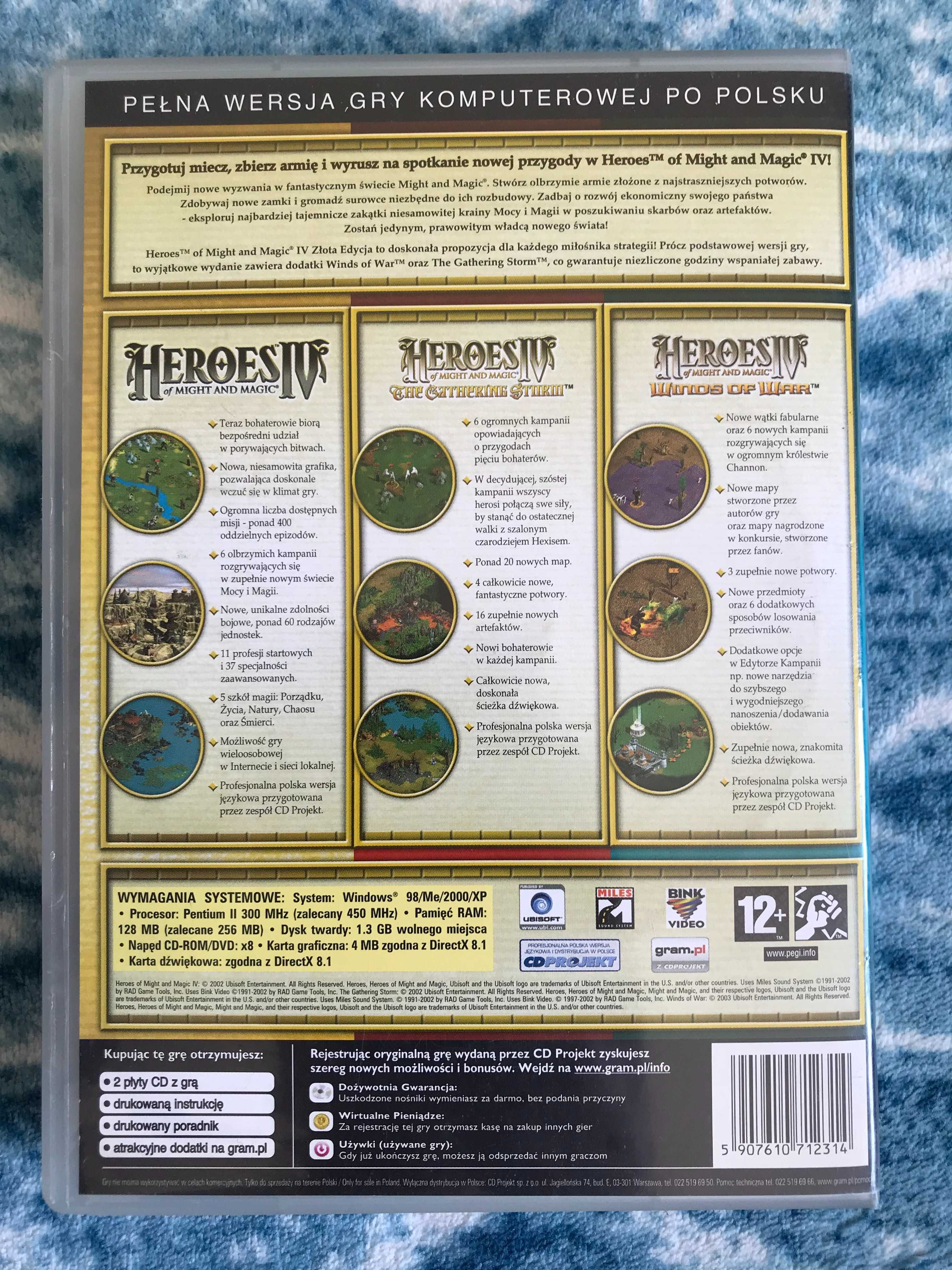 Heroes of Might & Magic IV Złota Edycja 2xCD Ubisoft 2002