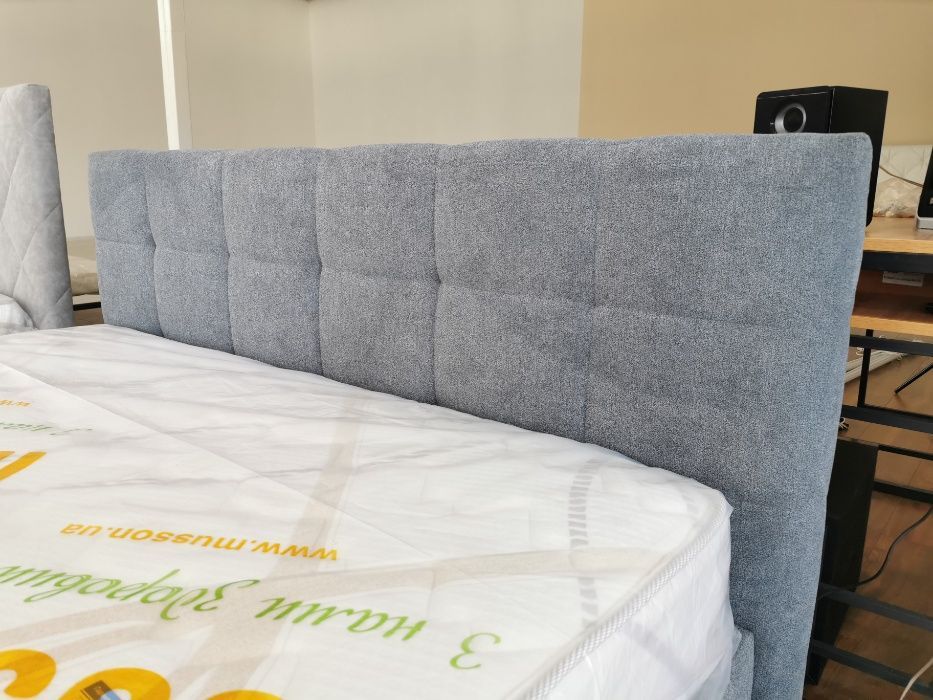 Мягкая Кровать Letto L 160Х200 с нишей для белья. Двуспальная кровать.