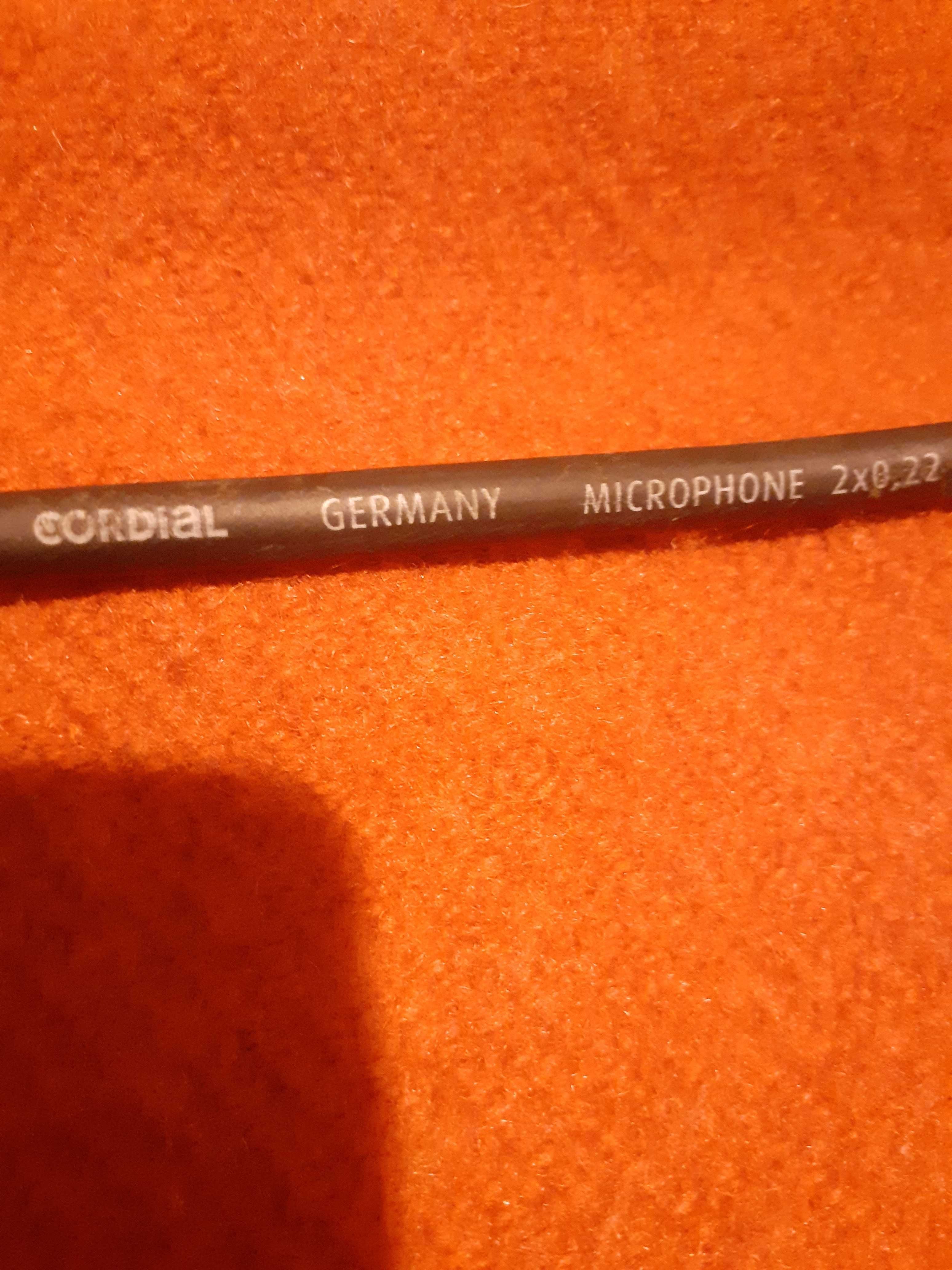 kabel mikrofonowy Cordial cmk222, 6,7 metra