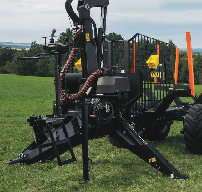 Przyczepa leśna zrywkowa HDS BMF 10 TON Żuraw 720 Nowa Raty% More Mask