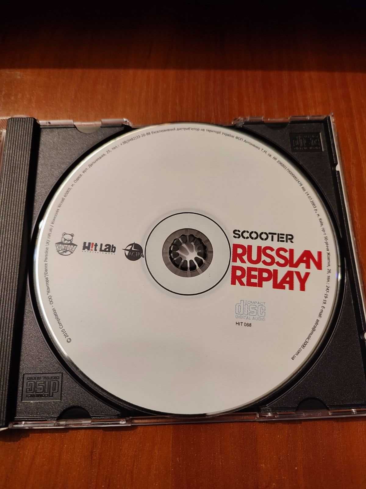 Музыкальный CD Scooter альбом Russian Replay 2010 год.