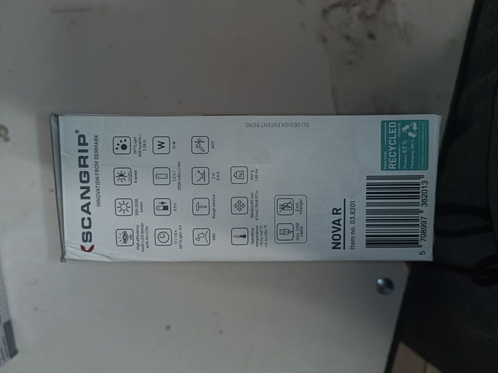 Lampa Halogen Scangrip NOVA R 03.6201