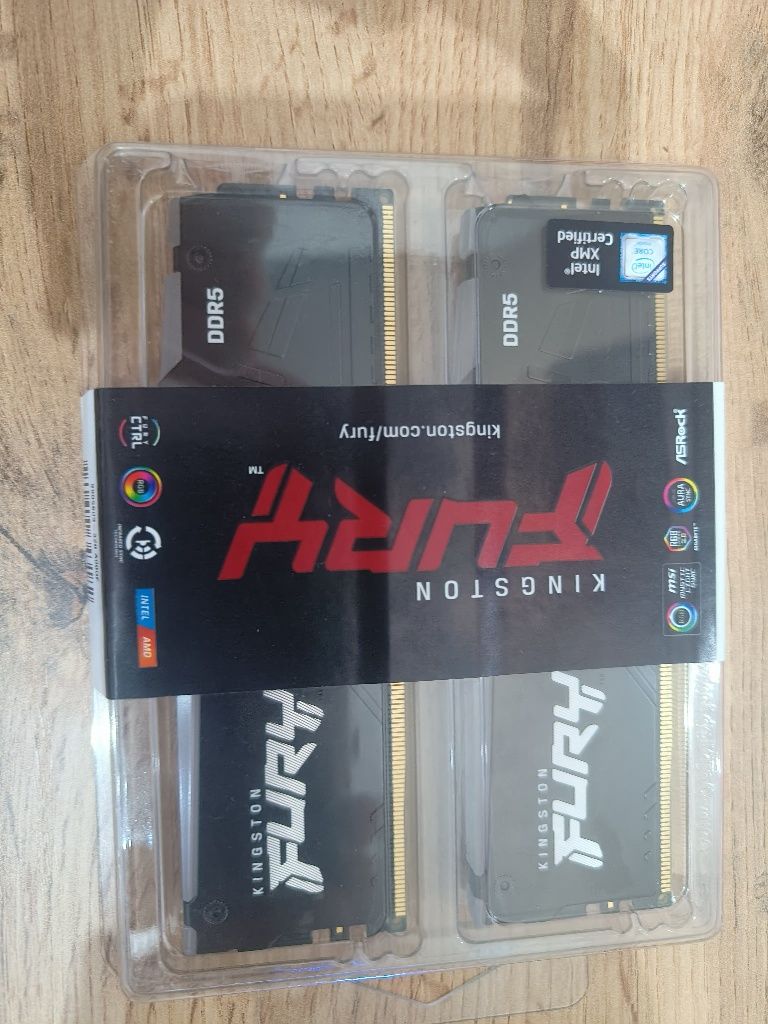 Pamięć Kingston fury beast RGB, DDR5, 32gb, 6000 MHz, cl30