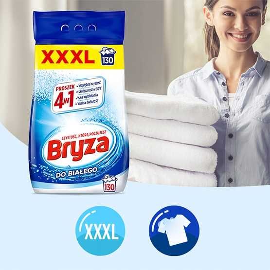 Bryza 4w1 proszek WHITE 8,45kg / 130 prań