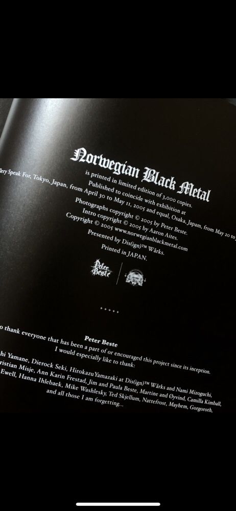 Norwegian Black Metal album Peter Beste limitowane japońskie wydanie